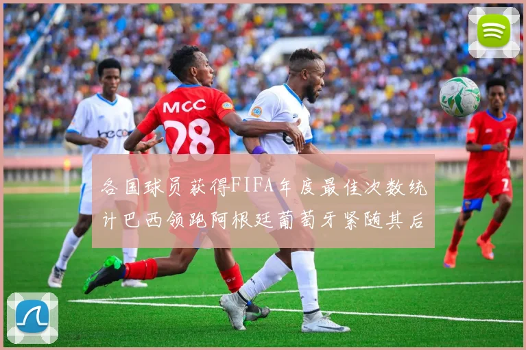 各国球员获得FIFA年度最佳次数统计巴西领跑阿根廷葡萄牙紧随其后